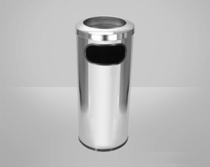 Cinzeiro Lixeira em Inox com aro