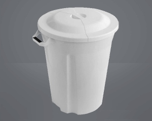 Lixeira Redonda com Tampa 97l